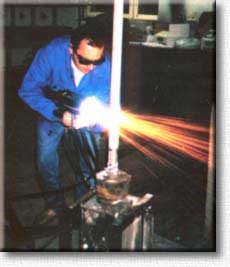 Metalizacja natryskiem łukowym z uzyciem palnika TAFA model 8830